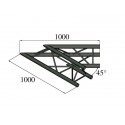 Trilock S-PAC 19 2-koncový rohový díl, 45°, černý