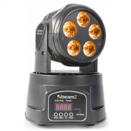 BeamZ LED otocna hlavice 5x 18W RGBW-UV LED, DMX