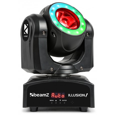 BeamZ Illusion 1 otočná hlavice Beam s LED prstencem, 60W QCL, DMX