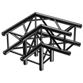 BeamZ Professional P30-C30 Truss 3-way corner 90 Black