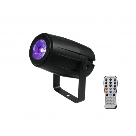 Eurolite LED PST-5 Spot reflektor, 1x5W QCL, IR, černý