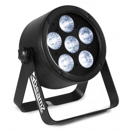 BeamZ Professional BAC300 Aluminum LED PAR 6x8W QCL RGBW, DMX, černý