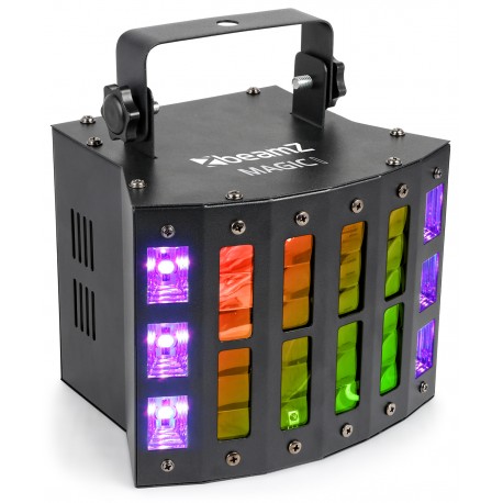 BeamZ Magic1 Derby Strobe, 9x3W RGBAWP+6xUV/W, DMX