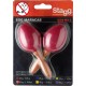 Stagg EGG-MA S/RD, pár vajíček, krátká rukojeť, červené