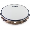 Stagg TAB-110P/WD, laditelná tamburína s blánou, 10"