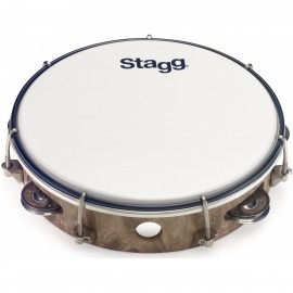 Stagg TAB-108P/WD, laditelná tamburína s blánou, 8"