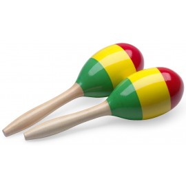 Stagg MRW-29R, dřevěné maracas, reggae