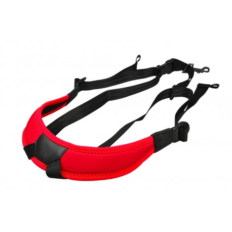 Stagg HARNESS J RD, postroj junior pro saxofon, červený