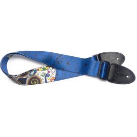 Stagg STE MEX SK BLUE, kytarový popruh, modrý