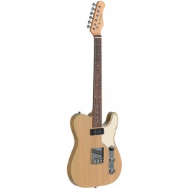 Stagg SET-CST YW, elektrická kytara, transparentní žlutá