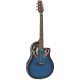 Dimavery OV-500, elektroakustická kytara typu Ovation, blueburst