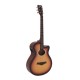 Dimavery AW-400, elektroakustická kytara typu Folk, sunburst