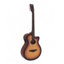 Dimavery AW-400, elektroakustická kytara typu Folk, sunburst