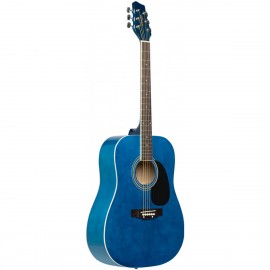 Stagg SA20D BLUE, akustická kytara typu Dreadnought