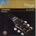 Stagg AC-1254-BR, sada strun pro akustickou kytaru, light