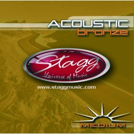 Stagg AC-1356-BR, sada strun pro akustickou kytaru, medium