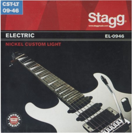 Stagg EL-0946, sada strun pro elektrickou kytaru, Custom light