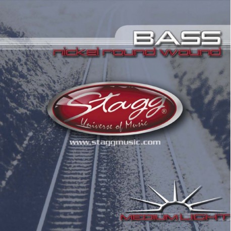 Stagg BA-4500, sada strun pro elektrickou baskytaru, medium-light