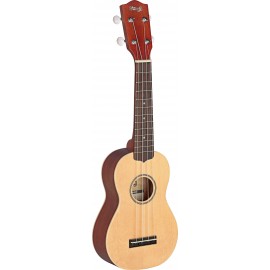 Stagg US60-S, sopránové ukulele, masivní smrk/mahagon