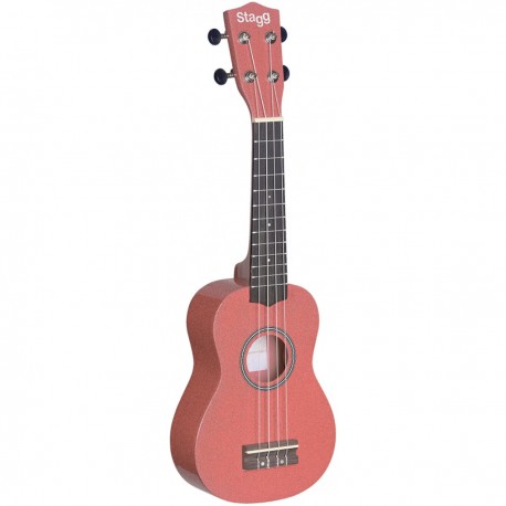 Stagg US LIPS, sopránové ukulele, růžové