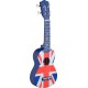 Stagg US UK-FLAG, sopránové ukulele, modré s motivem britské vlajky