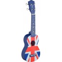 Stagg US UK-FLAG, sopránové ukulele, modré s motivem britské vlajky