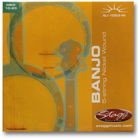 Stagg BJ-1023-NI, sada strun pro 5-ti strunné banjo, medium