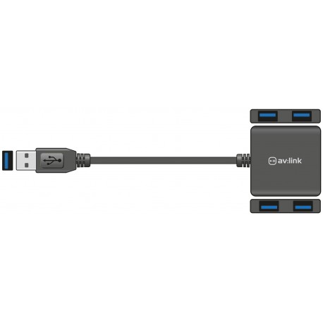 AV:link 4portový rozbočovače USB Typ-A