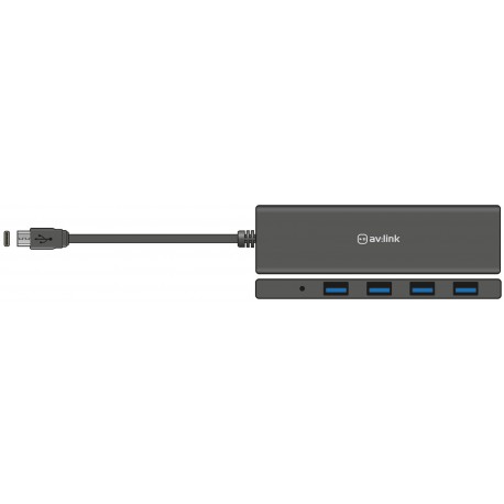 AV:link 4portový rozbočovače USB Typ-C