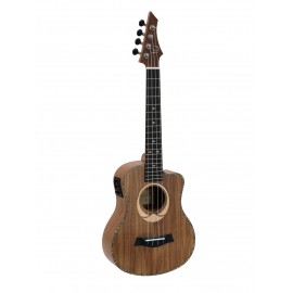 Dimavery UK-200, elektroakustické tenorové ukulele, přírodní
