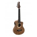 Dimavery UK-200, elektroakustické tenorové ukulele, přírodní