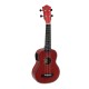 Dimavery UK-100, elektroakustické sopránové ukulele, červené