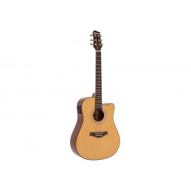 Dimavery STW-90, elektroakustická kytara typu Dreadnought, přírodn