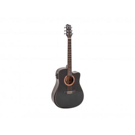 Dimavery ASW-60, elektroakustická kytara typu Dreadnought, černá