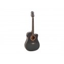 Dimavery ASW-60, elektroakustická kytara typu Dreadnought, černá