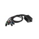 Eurolite DNK-2, síťový rozbočovač DMX signálu, 1x RJ45/4x XLR sami