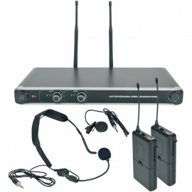 Chord NU20-N duální UHF hlavový bezdrátový mikrofonní systém, 863.