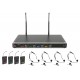 Chord NU4-N hlavový UHF bezdrátový mikrofonní systém, 864.8+864.3+