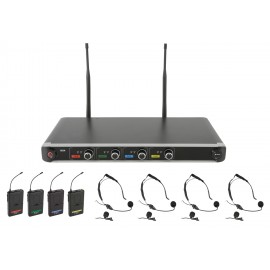 Chord NU4-N hlavový UHF bezdrátový mikrofonní systém, 864.8+864.3+