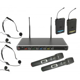 Chord NU4-N hlavový UHF bezdrátový mikrofonní systém, 864.8+864.3+