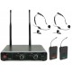 Chord NU2-N duální UHF hlavový bezdrátový mikrofonní systém,863.42