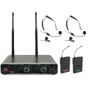 Chord NU2-N duální UHF hlavový bezdrátový mikrofonní systém,863.42