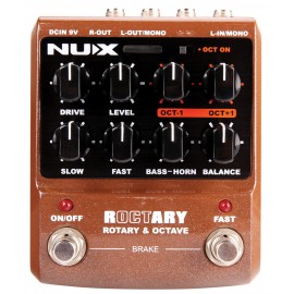 NuX ROCTARY Simulator & Polyphonic Octave Efekotvý pedál