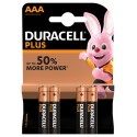 Duracell Plus AAA baterie, 1.5V alkalické, 4ks