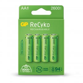 GP dobíjecí baterie AA, 2600mAh, 4ks