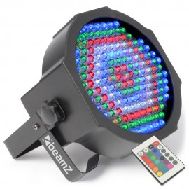 BeamZ LED FlatPAR reflektor s IR, 154x 10mm RGBW, DMX