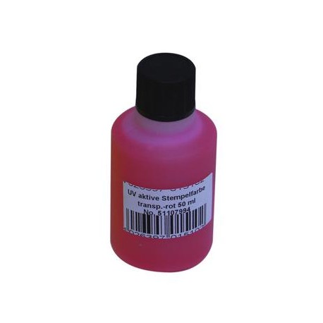 UV razítkovaci barva 50ml, cervena